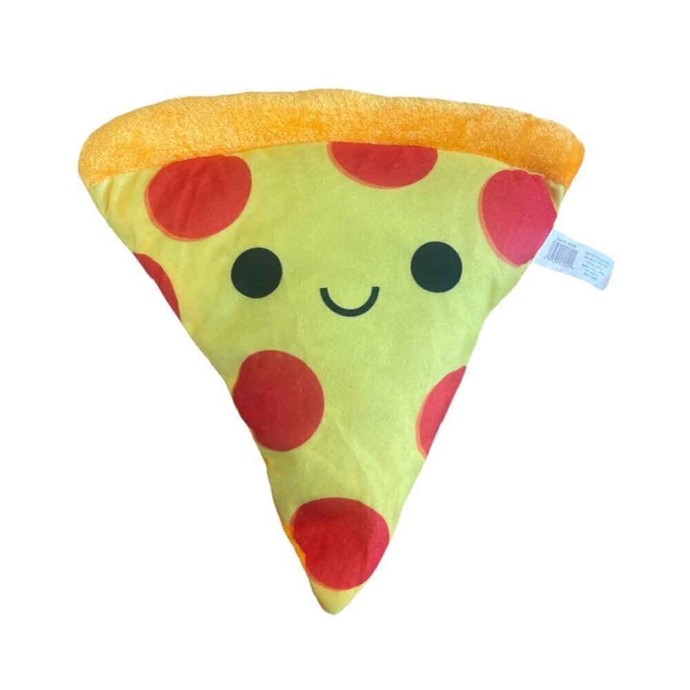 Slice Of Pizza Plush Smiling Face Stuffed Food Toy 8 Inch PL-PIZ10